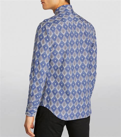 giorgio armani printed shirts